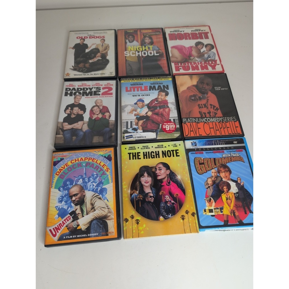 Mixed Lot Of 9 Comedy Dvds Austin Powers Goldmember Norbit Dave Chappelle More!